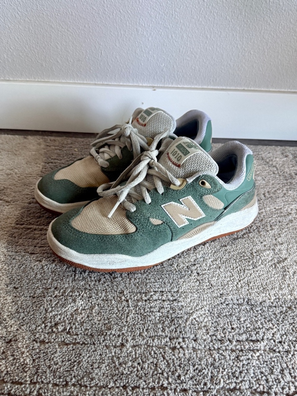 New Balance Numeric Tiago Lemos 1010 in the "Green/Beige"